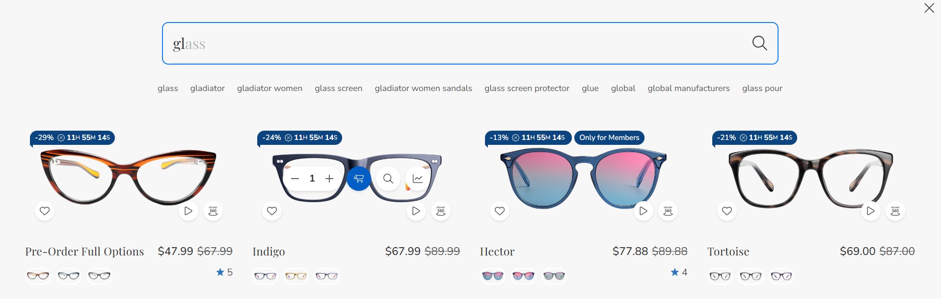 Keyword suggestions in action