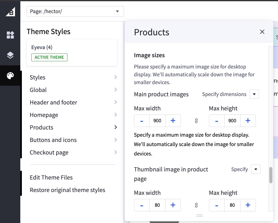 product-image-size-settings