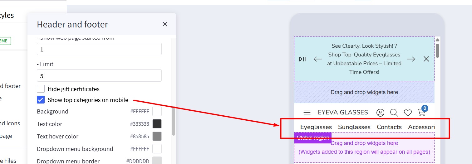 show-top-categories-on-mobile